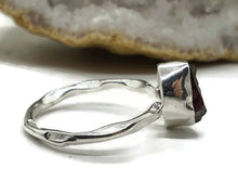 Load image into Gallery viewer, Raw Garnet Ring, 4 Sizes, Sterling Silver, Rough Gems - GemzAustralia 