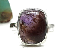 Load image into Gallery viewer, Super 7 ring, Size 7.25, Cacoxenite Ring, Rectangle Shaped - GemzAustralia 