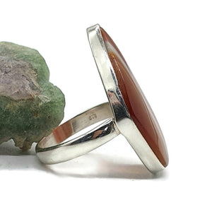 Botswana Agate Ring, Size 8.5, Sterling Silver - GemzAustralia 
