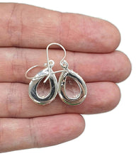 Load image into Gallery viewer, Clear Quartz Earrings, Pear Shaped, Sterling Silver - GemzAustralia 