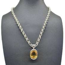 Load image into Gallery viewer, Citrine Pendant, Sterling Silver, 21 carats - GemzAustralia 