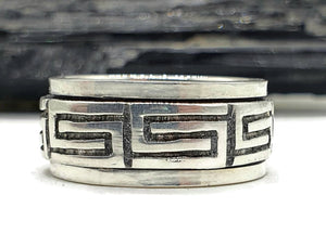 Spinner ring, Band Ring, Size 8.25, Sterling Silver - GemzAustralia 