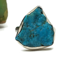 Load image into Gallery viewer, Blue Turquoise Ring, size 6.75, Sterling Silver - GemzAustralia 