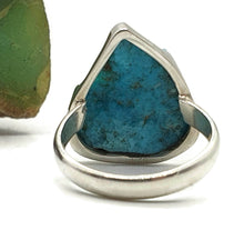Load image into Gallery viewer, Blue Turquoise Ring, size 6.75, Sterling Silver - GemzAustralia 