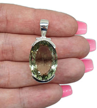 Load image into Gallery viewer, Prasiolite Pendant, Green Amethyst Gemstone, 26 carats - GemzAustralia 