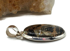 Australian Obsidian Pendant, Oval Shaped - GemzAustralia 