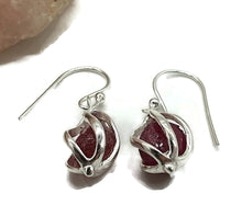 Load image into Gallery viewer, Sensational Raw Ruby Cage Earrings, July Birthstone - GemzAustralia 