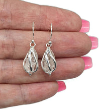 Load image into Gallery viewer, Raw Herkimer Diamond Cage Earrings, April Birthstone - GemzAustralia 