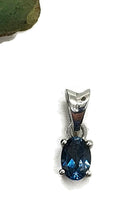 Load image into Gallery viewer, London Blue Topaz Pendant, Sterling Silver, Oval Shaped - GemzAustralia 