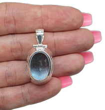 Load image into Gallery viewer, AAA+ Swiss Blue Topaz Pendant, 38 carats, Sterling Silver - GemzAustralia 