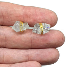 Load image into Gallery viewer, Raw Aquamarine Studs, March Birthstone - GemzAustralia 