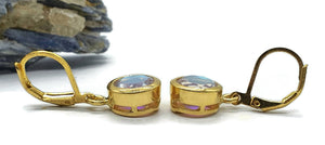 Mystic Topaz Earrings, 18k Gold Plated - GemzAustralia 