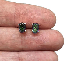 Load image into Gallery viewer, Mystic Topaz Stud Earrings, Sterling Silver - GemzAustralia 