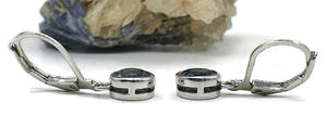 London Blue Topaz Earrings, 2 carats, Sterling Silver - GemzAustralia 