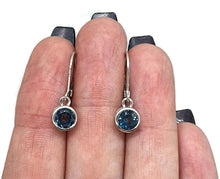 Load image into Gallery viewer, London Blue Topaz Earrings, 2 carats, Sterling Silver - GemzAustralia 