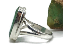 Load image into Gallery viewer, Emerald Ring, Size 8.75, Sterling Silver, Rectangle Shaped - GemzAustralia 