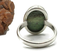 Load image into Gallery viewer, Chrome Chalcedony Ring, Size 10.75, Sterling Silver - GemzAustralia 