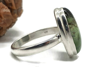 Chrome Chalcedony Ring, Size 10.75, Sterling Silver - GemzAustralia 