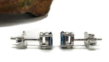 Load image into Gallery viewer, London Blue Topaz Studs, 1.4 carats, Sterling Silver - GemzAustralia 