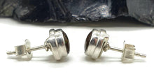 Load image into Gallery viewer, Ammolite Studs, Sterling Silver, Round Shaped, Fossilized Shells - GemzAustralia 