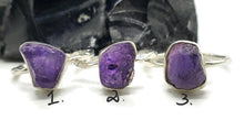 Load image into Gallery viewer, Raw Amethyst Ring, Size 9, 10 or 11, Sterling Silver, February Birthstone - GemzAustralia 