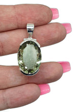 Load image into Gallery viewer, Prasiolite Pendant, Green Amethyst Gemstone, 26 carats - GemzAustralia 