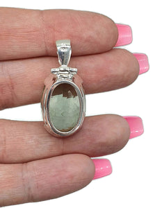 Prasiolite Pendant, Green Amethyst Gemstone, 26 carats - GemzAustralia 