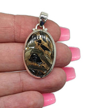 Load image into Gallery viewer, Australian Obsidian Pendant, Oval Shaped - GemzAustralia 