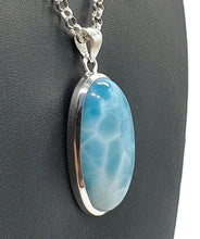 Load image into Gallery viewer, Huge Oval Shaped Larimar Pendant, Dolphin Stone - GemzAustralia 