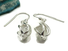 Load image into Gallery viewer, Raw Herkimer Diamond Cage Earrings, April Birthstone - GemzAustralia 