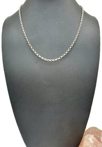 Belcher Link Chain, 45 cm, Rolo Chain, solid 925 Sterling Silver - GemzAustralia 