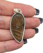 Load image into Gallery viewer, Queensland Boulder Opal Pendant, Solid Opal, Australian Opal, Sterling Silver - GemzAustralia 