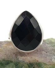 Load image into Gallery viewer, Black Onyx Ring, Size 7, Sterling Silver, Leo Zodiac Stone - GemzAustralia 