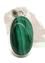 Load image into Gallery viewer, Malachite Pendant, Sterling Silver, Scorpio Gemstone, Deep Green Gem - GemzAustralia 