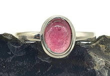 Load image into Gallery viewer, Pink Tourmaline Ring, Sterling Silver, size 7.75 - GemzAustralia 