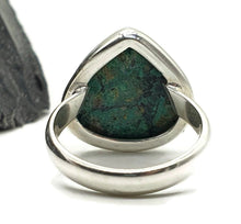 Load image into Gallery viewer, Azurite Malachite Ring, Size 8.25, Sterling Silver, Green Blue Gem - GemzAustralia 