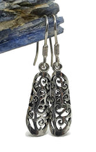 Load image into Gallery viewer, 3D Filigree Tube Earrings, Sterling Silver, Intricate Filigree Design - GemzAustralia 