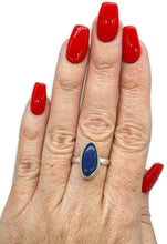 Load image into Gallery viewer, Australian Opal Ring, Sterling Silver, Size 8.75, Green &amp; Blue Opal - GemzAustralia 