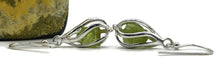 Load image into Gallery viewer, Raw Peridot Cage Earrings, Sterling Silver, August Birthstone - GemzAustralia 