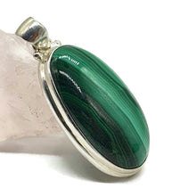 Load image into Gallery viewer, Malachite Pendant, Sterling Silver, Scorpio Gemstone, Deep Green Gem - GemzAustralia 