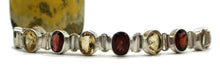 Load image into Gallery viewer, Citrine &amp; Garnet Bracelet,  925 Sterling Silver, November and January Birthstones - GemzAustralia 