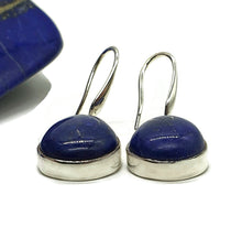 Load image into Gallery viewer, Lapis Lazuli Earrings, Sterling Silver, Pear Shaped, Protection Stone - GemzAustralia 