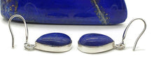 Load image into Gallery viewer, Lapis Lazuli Earrings, Sterling Silver, Pear Shaped, Protection Stone - GemzAustralia 