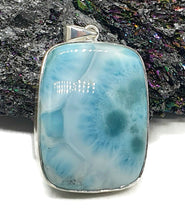 Load image into Gallery viewer, Massive Rectangle Larimar Pendant, Dolphin Stone, Stone of Atlantis - GemzAustralia 