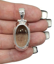 Load image into Gallery viewer, Green AMETHYST / Prasiolite Pendant, 35 carats, Oval Shaped, Sterling Silver - GemzAustralia 