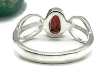 Load image into Gallery viewer, Garnet Ring, Size 8, Sterling Silver, January Birthstone, Oval Facet, Energy Stone - GemzAustralia 