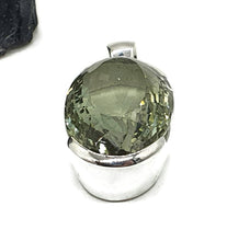 Load image into Gallery viewer, Green AMETHYST / Prasiolite Pendant, 35 carats, Oval Shaped, Sterling Silver - GemzAustralia 