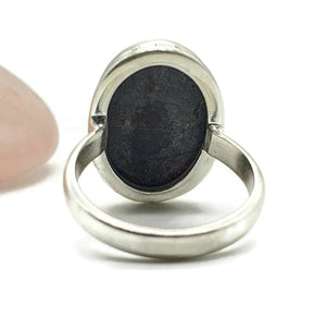 Eudialyte Ring, size 6.5, Sterling Silver, Oval Shaped, The Stone of the Heartland - GemzAustralia 