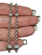 Load image into Gallery viewer, Belcher Link Chain, 54 cm, Rolo Chain, 925 Sterling Silver, Fancy Ball Chain - GemzAustralia 