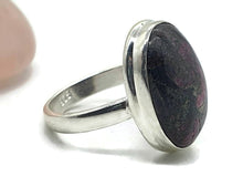 Load image into Gallery viewer, Eudialyte Ring, size 6.5, Sterling Silver, Oval Shaped, The Stone of the Heartland - GemzAustralia 